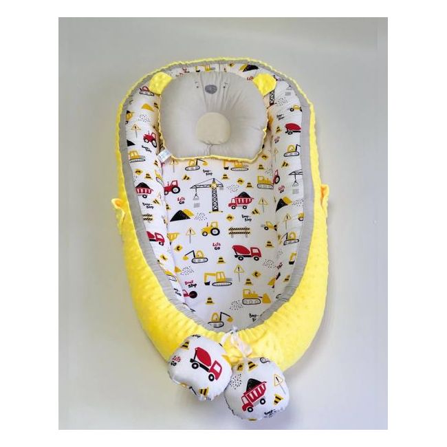 Babynest Plush MyKids 0119 Cars Yellow 00086382