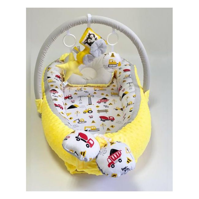 Babynest Plush MyKids 0119 Cars Yellow 00086382