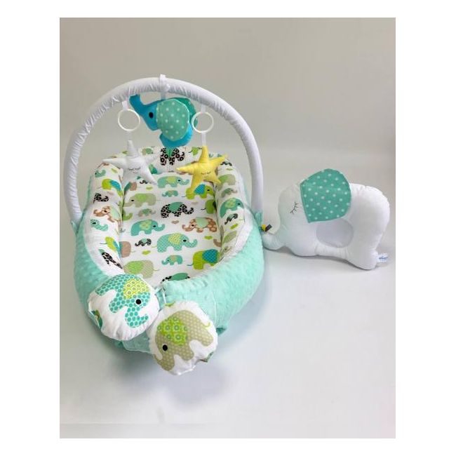 Babynest Plush MyKids 0154 Elephant Blue 00086387