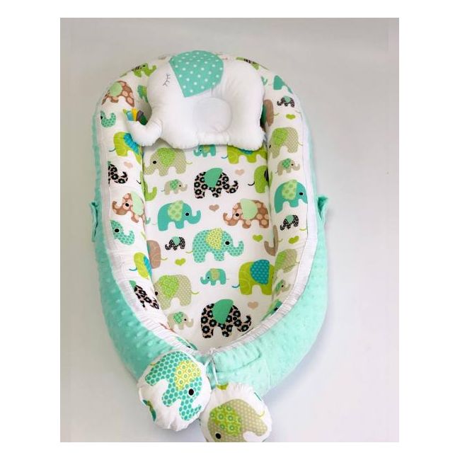 Babynest Plush MyKids 0154 Elephant Blue 00086387