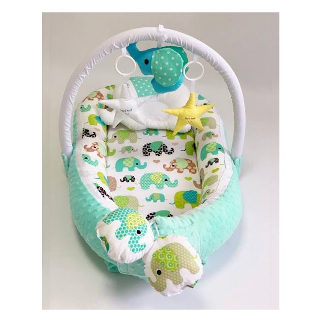 Babynest Plush MyKids 0154 Elephant Blue 00086387