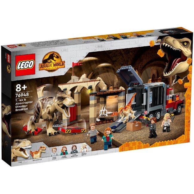 LEGO JURASSIC WORLD EVADAREA DINOZAURILOR T REX SI ATROCIRAPTOR 76948 VIVLEGO76948