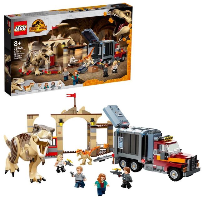 LEGO JURASSIC WORLD EVADAREA DINOZAURILOR T REX SI ATROCIRAPTOR 76948 VIVLEGO76948