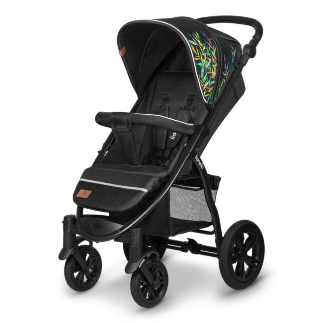 Lionelo - Carucior sport Annet Tour Dreamin, Editie Limitata, De la nastere, UPF 50+, Cu maner reglabil, Plasa de tantari, Suport biberon, Saculet pentru picioare, Pana la 22 kg, Negru BYNLO-ANNET_TOUR_DREAMIN