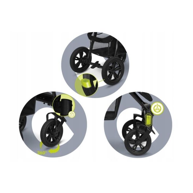 Lionelo - Carucior sport Annet Tour Dreamin, Editie Limitata, De la nastere, UPF 50+, Cu maner reglabil, Plasa de tantari, Suport biberon, Saculet pentru picioare, Pana la 22 kg, Negru BYNLO-ANNET_TOUR_DREAMIN