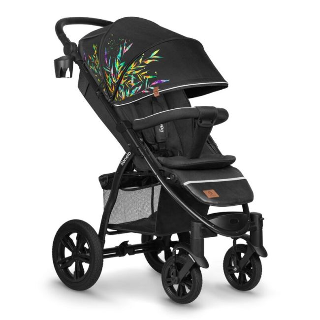 Lionelo - Carucior sport Annet Tour Dreamin, Editie Limitata, De la nastere, UPF 50+, Cu maner reglabil, Plasa de tantari, Suport biberon, Saculet pentru picioare, Pana la 22 kg, Negru BYNLO-ANNET_TOUR_DREAMIN