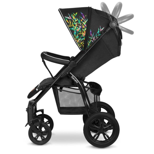Lionelo - Carucior sport Annet Tour Dreamin, Editie Limitata, De la nastere, UPF 50+, Cu maner reglabil, Plasa de tantari, Suport biberon, Saculet pentru picioare, Pana la 22 kg, Negru BYNLO-ANNET_TOUR_DREAMIN