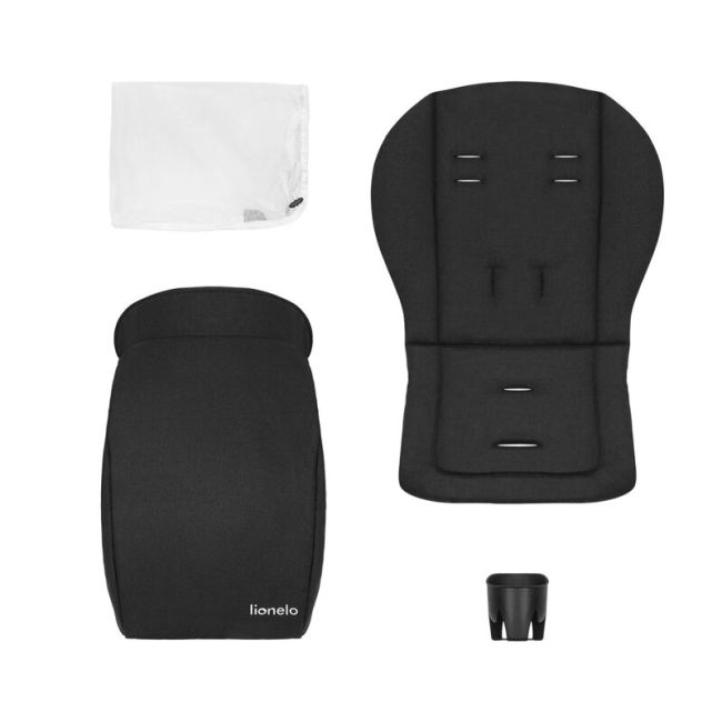 Lionelo - Carucior sport Annet Tour Dreamin, Editie Limitata, De la nastere, UPF 50+, Cu maner reglabil, Plasa de tantari, Suport biberon, Saculet pentru picioare, Pana la 22 kg, Negru BYNLO-ANNET_TOUR_DREAMIN