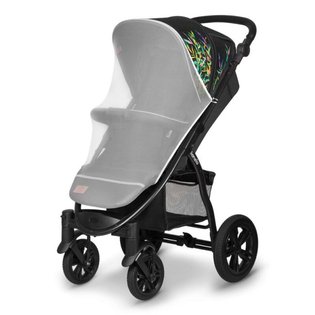 Lionelo - Carucior sport Annet Tour Dreamin, Editie Limitata, De la nastere, UPF 50+, Cu maner reglabil, Plasa de tantari, Suport biberon, Saculet pentru picioare, Pana la 22 kg, Negru BYNLO-ANNET_TOUR_DREAMIN