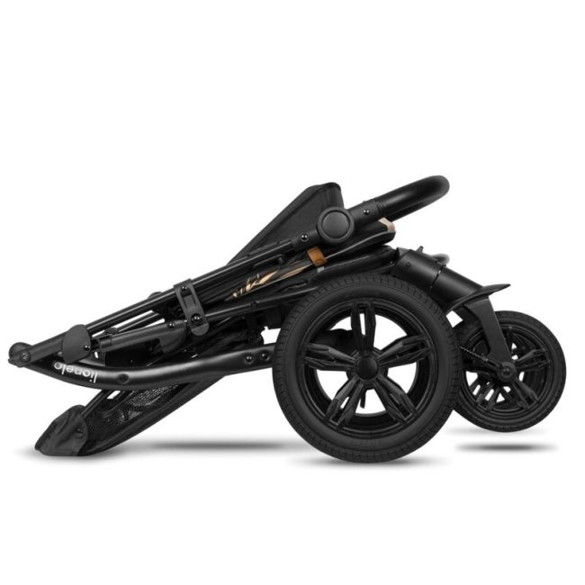 Lionelo - Carucior sport Annet Tour Lovin, Editie Limitata, De la nastere, UPF 50+, Cu maner reglabil, Plasa de tantari, Suport biberon, Saculet pentru picioare, Pana la 22 kg, Negru BYNLO-ANNET_TOUR_LOVIN