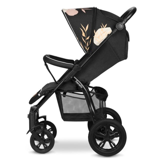 Lionelo - Carucior sport Annet Tour Lovin, Editie Limitata, De la nastere, UPF 50+, Cu maner reglabil, Plasa de tantari, Suport biberon, Saculet pentru picioare, Pana la 22 kg, Negru BYNLO-ANNET_TOUR_LOVIN