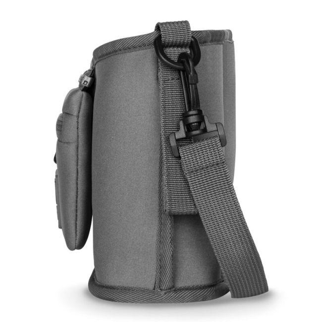 Lionelo - Geanta impermeabila pentru mamici si carucior, Little Cube, Cu 4 compartimente, Curea detasabila, Buzunar exterior detasabil, Gri BYNLO-LITTLE_CUBE_GREY