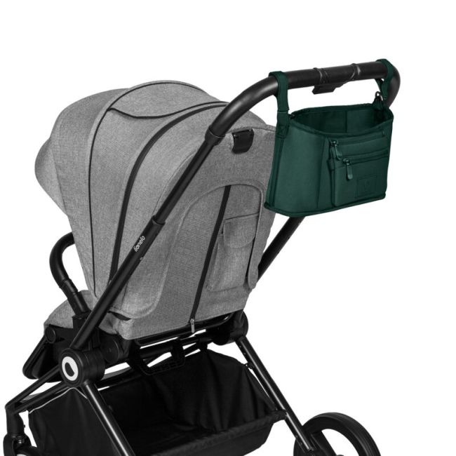 Lionelo - Geanta impermeabila pentru mamici si carucior, Little Cube, Cu 4 compartimente, Curea detasabila, Buzunar exterior detasabil, Verde BYNLO-LITTLE_CUBE_GREEN