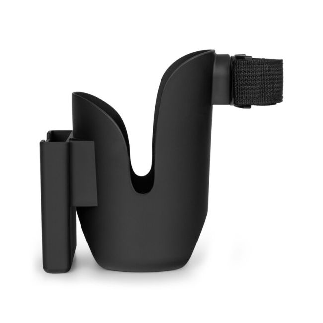 Lionelo - Suport universal pentru biberon/pahar si telefon Ove, Cu sistem de rotire 360, Negru BYNLO-OVE