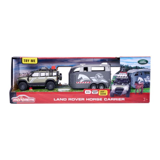 MAJORETTE LAND ROVER CU REMORCA PENTRU CAI VIV213776000