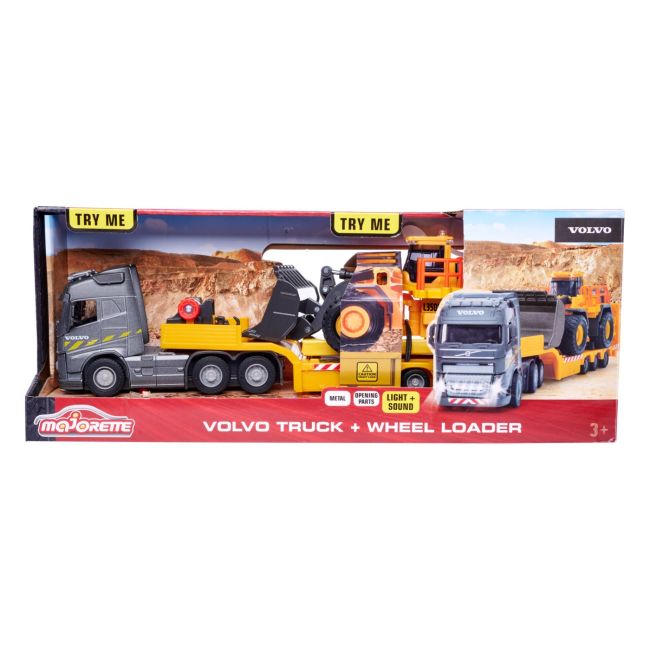 MAJORETTE VOLVO  CAMION SI INCARCATOR FRONTAL SCARA 1 LA 43 VIV213726000