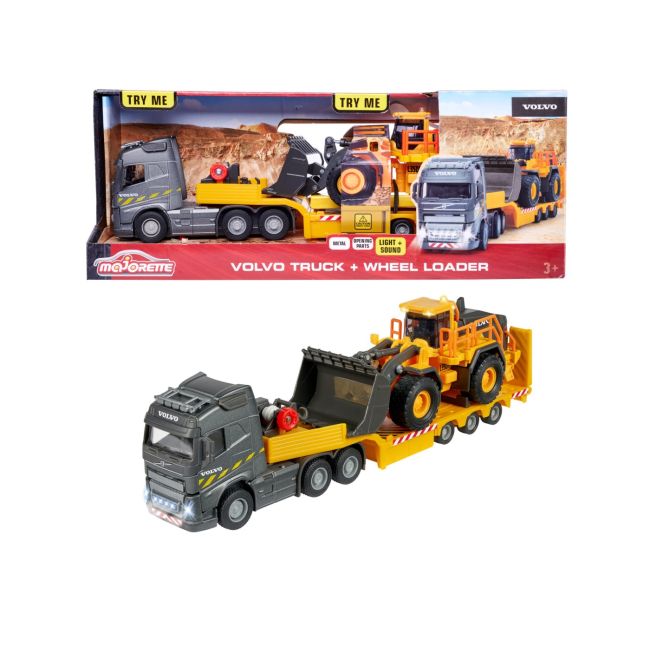 MAJORETTE VOLVO  CAMION SI INCARCATOR FRONTAL SCARA 1 LA 43 VIV213726000