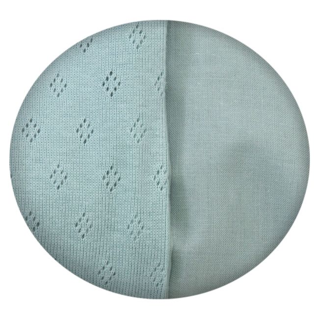 Pilota Pentru Copii Din Bumbac, Fata Dubla, Umplutura Hipoalergenica Babysoft, Salvia, 150x100cm Pjb84267