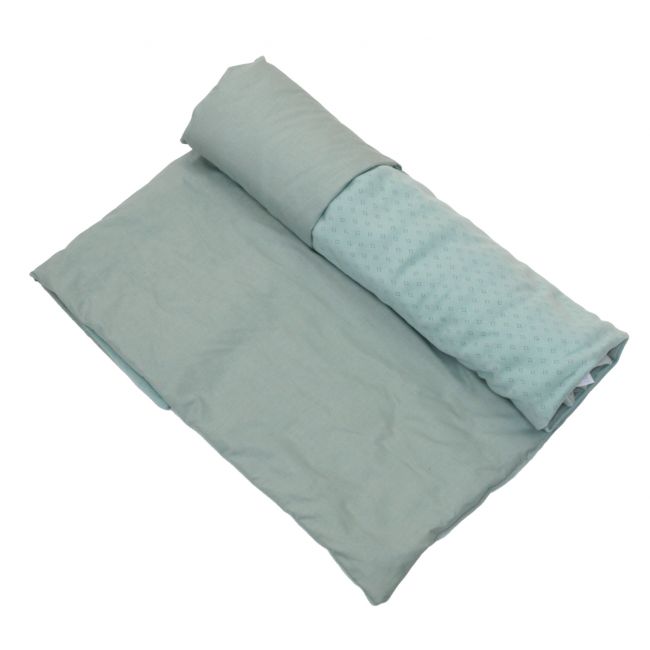 Pilota Pentru Copii Din Bumbac, Fata Dubla, Umplutura Hipoalergenica Babysoft, Salvia, 150x100cm Pjb84267