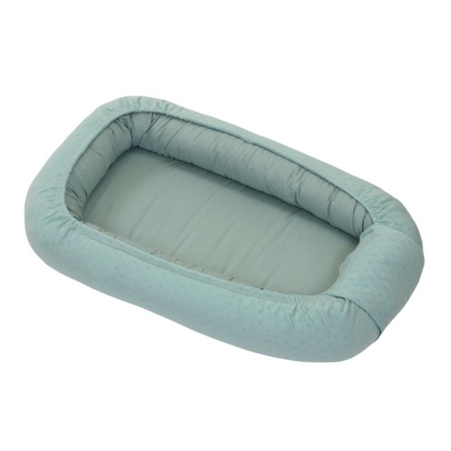 Suport De Dormit Babynest, Reversibil, 70x45 Cm, Bumbac Tricot Verde Pjb84261