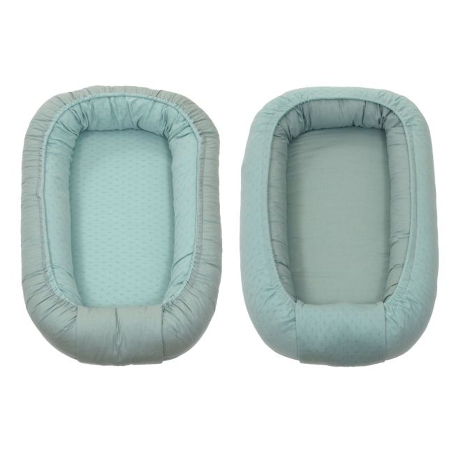 Suport De Dormit Babynest, Reversibil, 70x45 Cm, Bumbac Tricot Verde Pjb84261