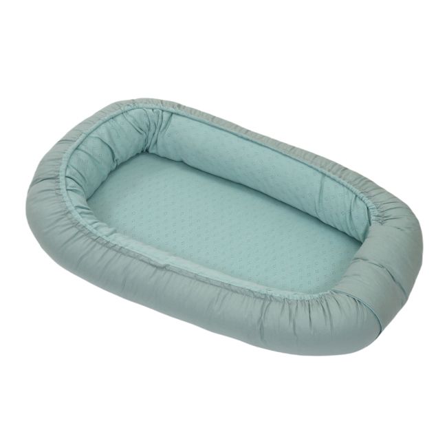 Suport De Dormit Babynest, Reversibil, 70x45 Cm, Bumbac Tricot Verde Pjb84261