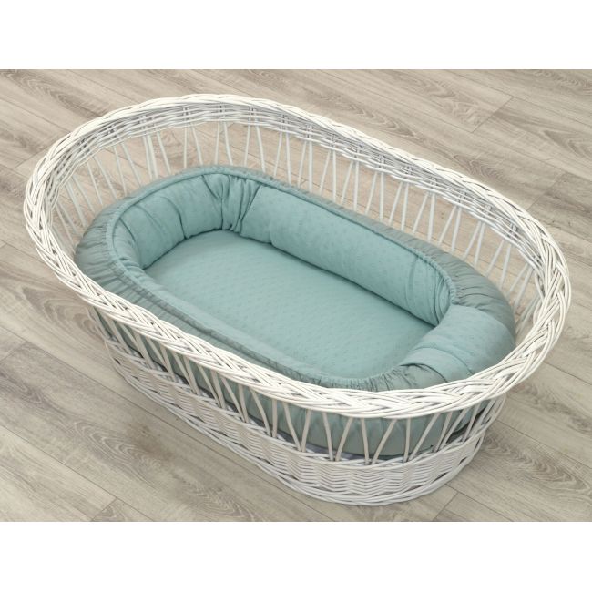 Suport De Dormit Babynest, Reversibil, 70x45 Cm, Bumbac Tricot Verde Pjb84261