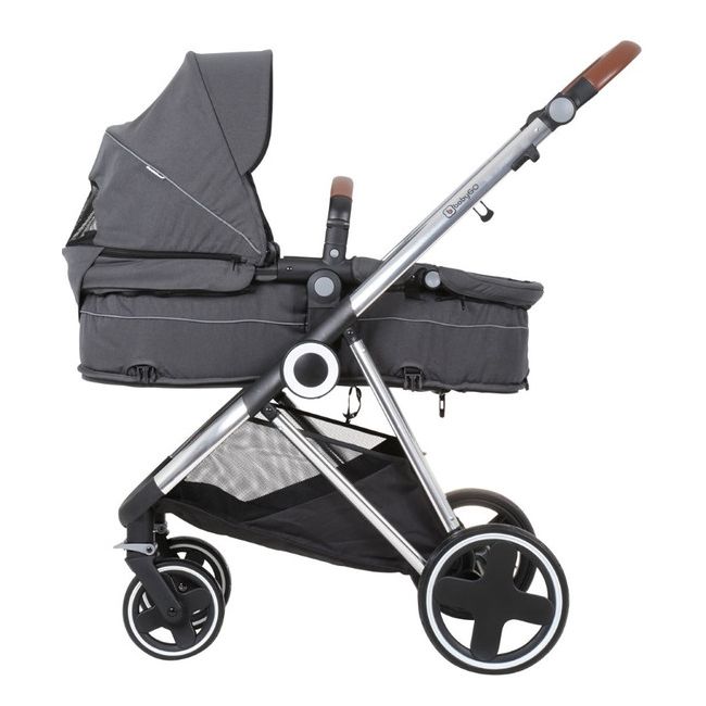 Babygo - carucior 3 in 1 halime  – cadru silver  bbbbgo-74112