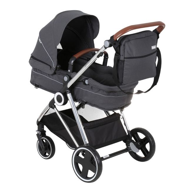 Babygo - carucior 3 in 1 halime  – cadru silver  bbbbgo-74112