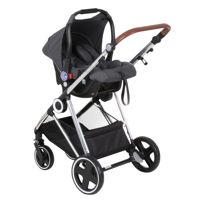 Babygo - carucior 3 in 1 halime  – cadru silver  bbbbgo-74112