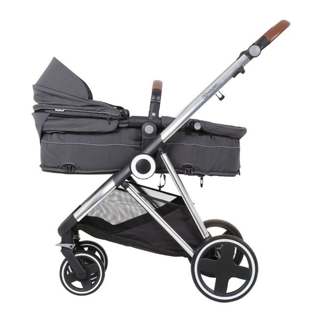 Babygo - carucior 3 in 1 halime  – cadru silver  bbbbgo-74112
