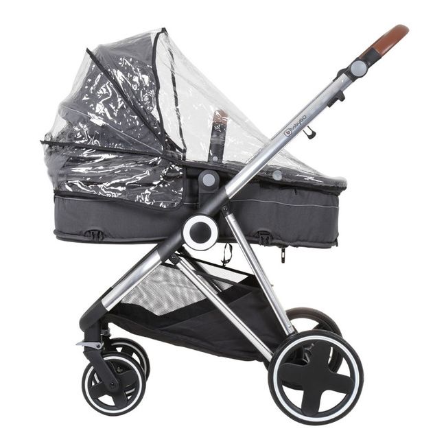 Babygo - carucior 3 in 1 halime  – cadru silver  bbbbgo-74112