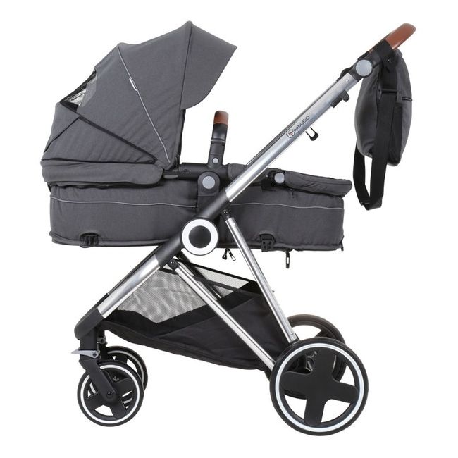 Babygo - carucior 3 in 1 halime  – cadru silver  bbbbgo-74112