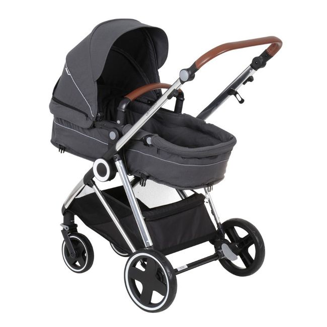 Babygo - carucior 3 in 1 halime  – cadru silver  bbbbgo-74112