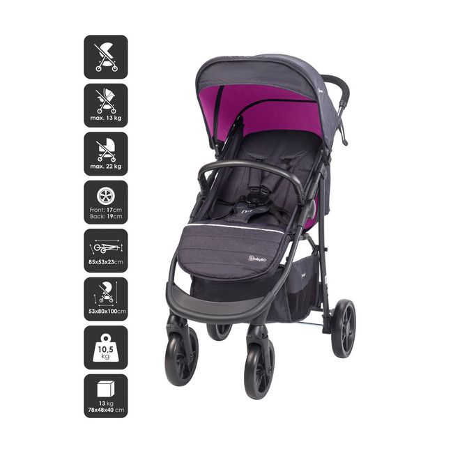 Babygo - carucior style 3 in 1 rosa bbbbgo-6324