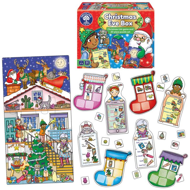 Joc educativ si puzzle ajunul craciunului christmas eve game or109