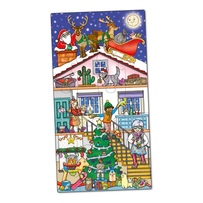 Joc educativ si puzzle ajunul craciunului christmas eve game or109