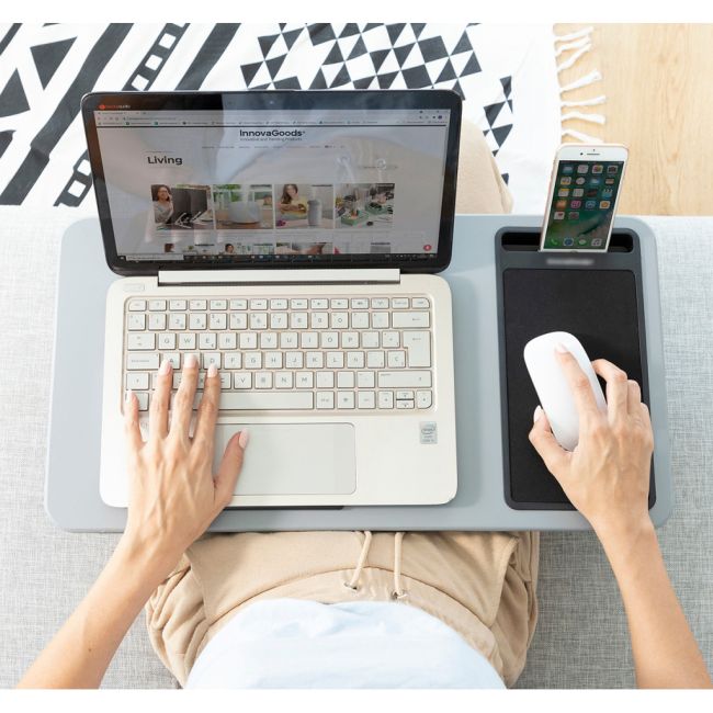 Masuta pentru laptop portabila cu perna, mouse pad si suport telefon JUBBG-V0103365