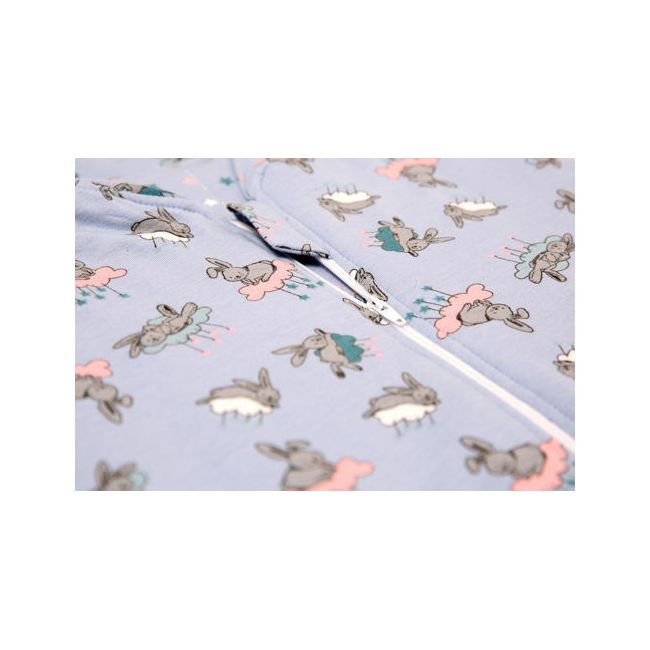 Sac de dormit cu picioruse si cu maneci,  Bunny Blue, 130 cm, 2 Tog - Iarna KDEJPIC1302BUNB