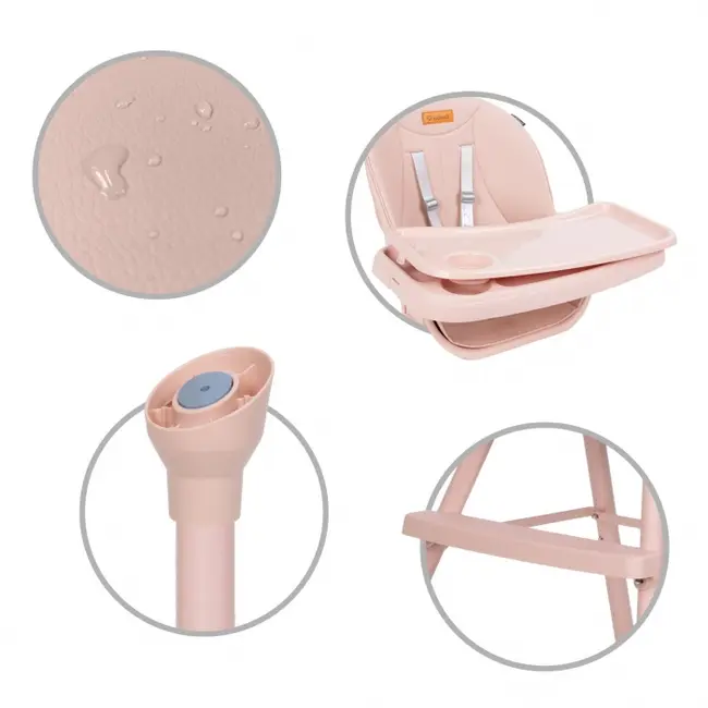Scaun de masa 4 in 1 kidwell eatan pink edeedikrwyeat01a1