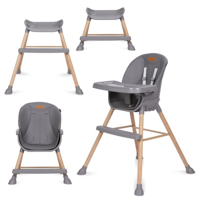 Scaun de masa 4 in 1 kidwell eatan wood gray edeedikrwyeat02a0
