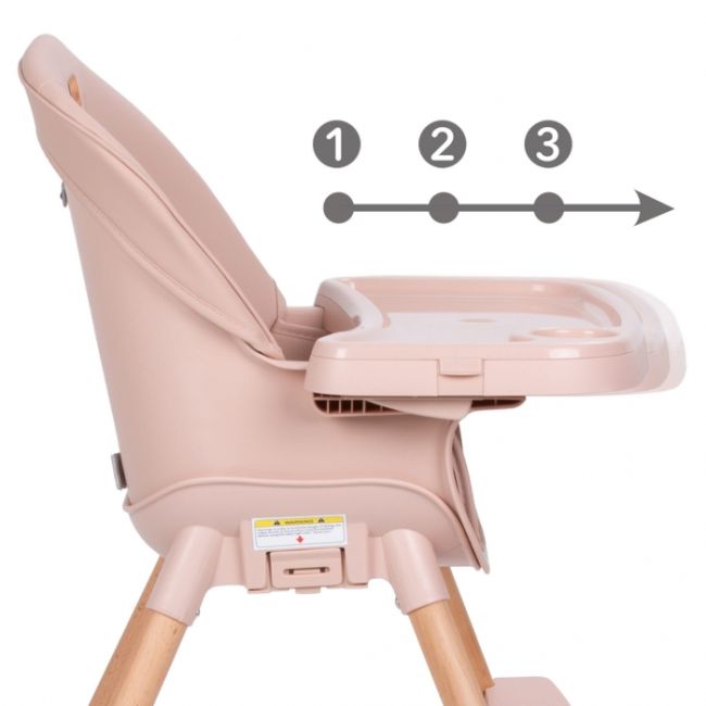 Scaun de masa 4 in 1 kidwell eatan wood pink edeedikrwyeat01a0