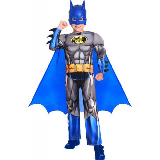 Costum Batman albastru pentru copii 6-8 ani JUBHB-9906623