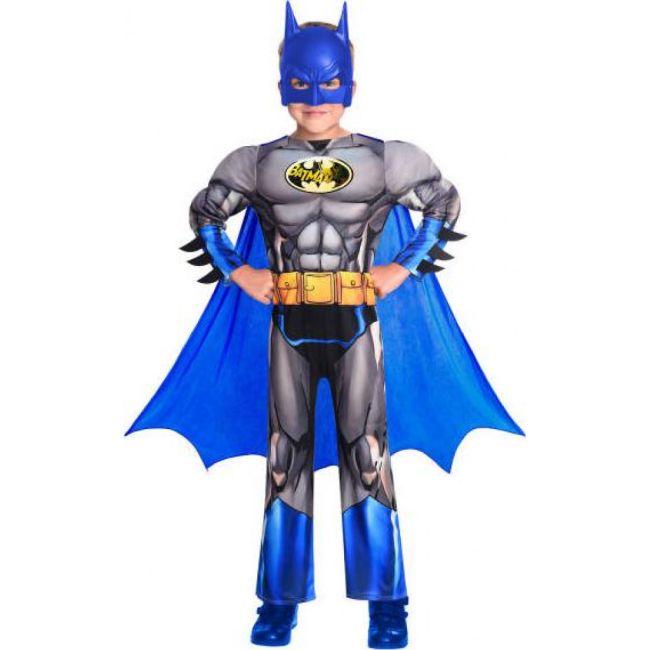Costum Batman albastru pentru copii 6-8 ani JUBHB-9906623