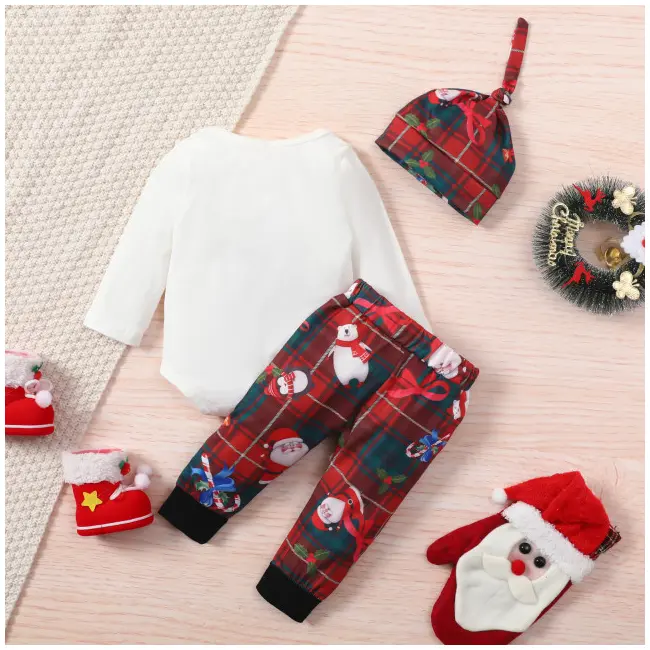 Costumas din 3 piese pentru bebelusi - christmas time (marime disponibila: 3-6 luni (marimea 18 incaltaminte)) mbms10-de2.3-6 luni (marimea 18 incaltaminte)