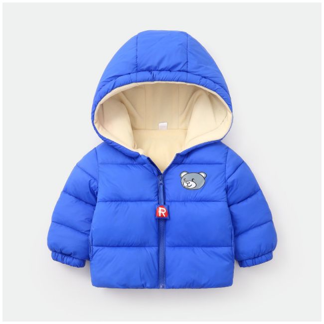 Geaca albastra pentru baietei - teddy (marime disponibila: 3-6 luni (marimea 18 incaltaminte)) mdls06-8.3-6 luni (marimea 18 incaltaminte)