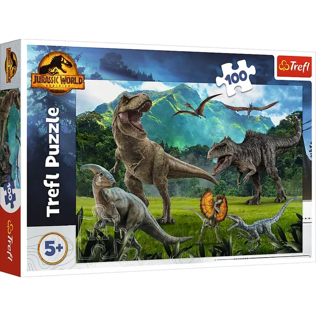 PUZZLE TREFL 100 PIESE JURASSIC WORLD LUMEA DINOZAURILOR VIV16441