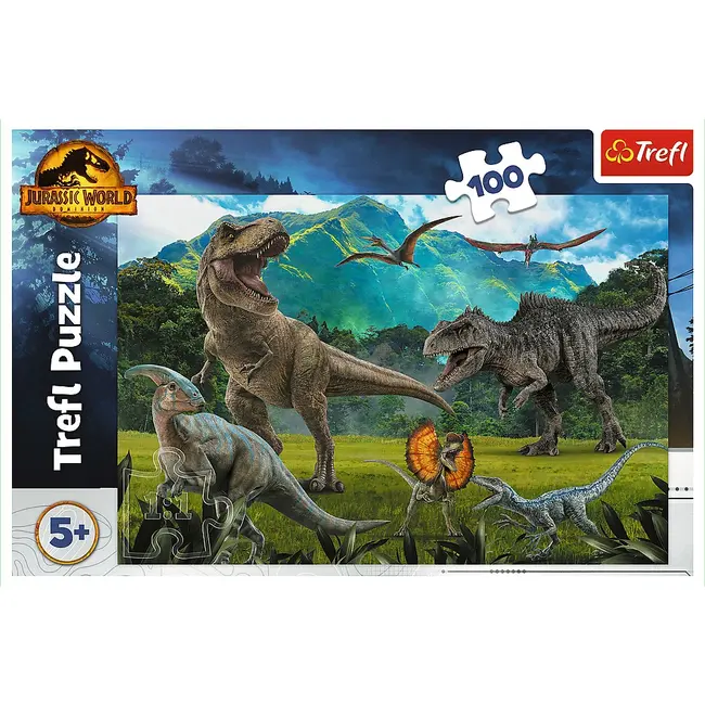 PUZZLE TREFL 100 PIESE JURASSIC WORLD LUMEA DINOZAURILOR VIV16441