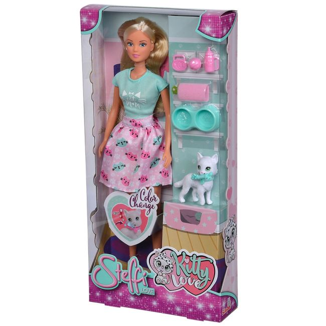 Papusa simba steffi love, kitty love 29 cm cu figurina si accesorii hubs105733489