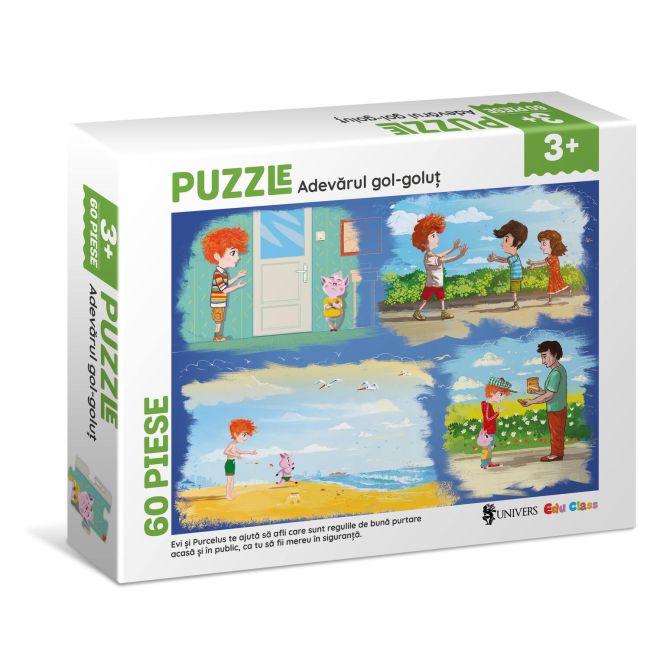 Puzzle - adevarul gol-golut (60 piese)